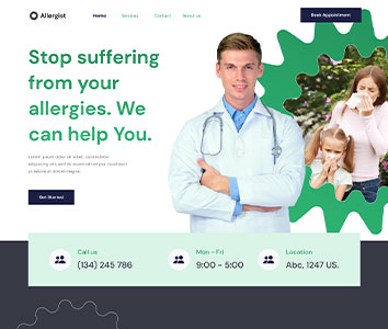 Allergy Specialist Website Design