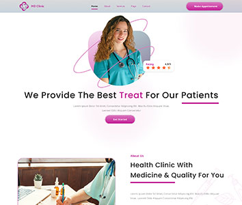 General Medicine Website Design