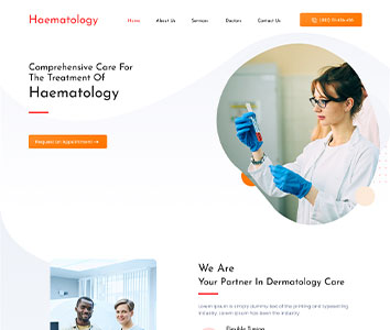Hematologist website Design