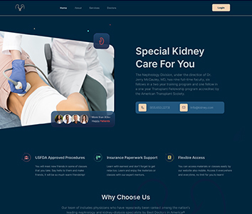 Kidney Care Site Design