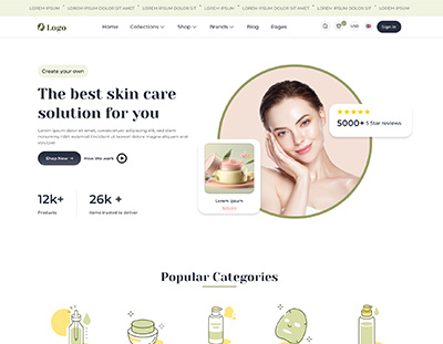Cosmetic Website designs