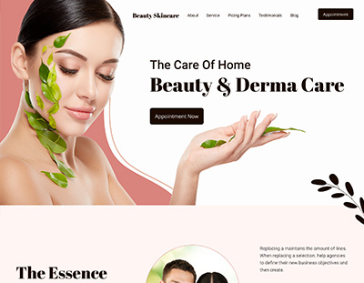 dermatology Website design