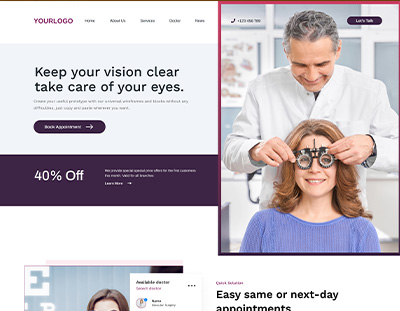 Eye care Site Design