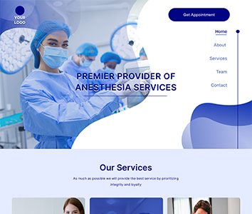 Anesthesiology Specialist Website Design