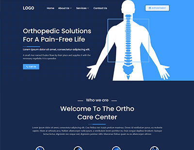 orthopedic website templates