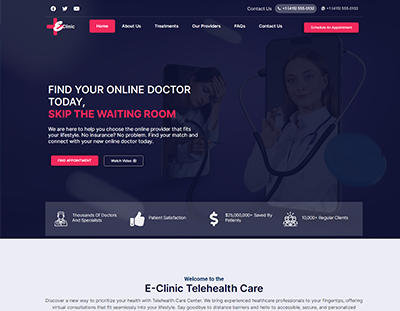telemedicine website template