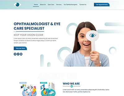 Ophthalmology Specialist Website Design
