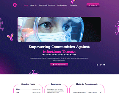 Infection diseases Site design
